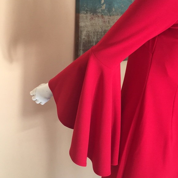 Calvin Klein Red Solid Sheath dress size 2 - Picture 16 of 16